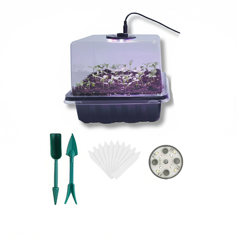 Indoor Garden Kit - 1/2/3-Pack 12/24/36-Cell Seed Germination Tray with