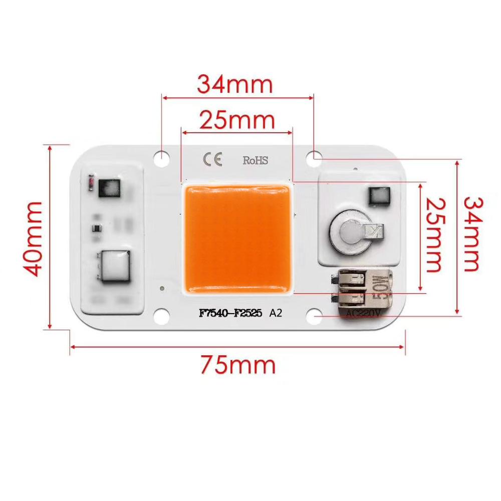 LED COB RGB Chip 50W AC220V No - огляд і ціна Plant Grow Light Full Spectrum
