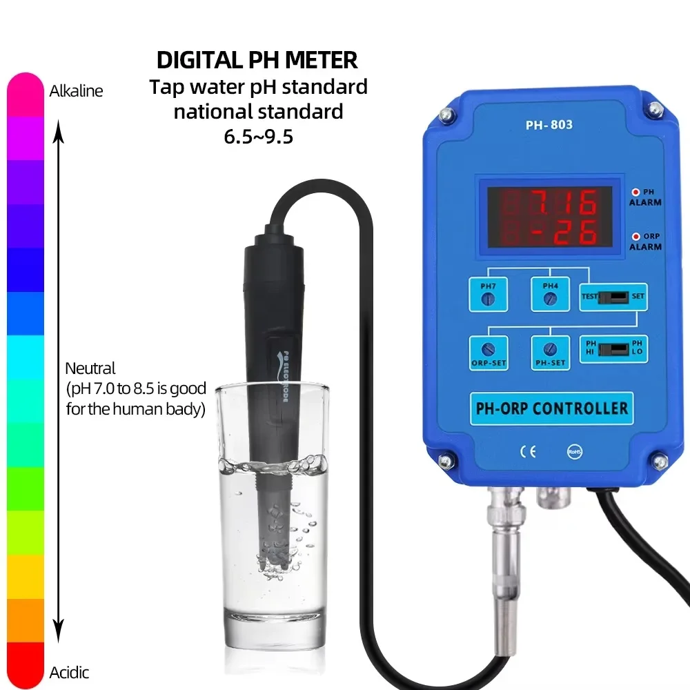 PH-803 Digital 2&1 PH ORP Redo - огляд і ціна Plant Monitor