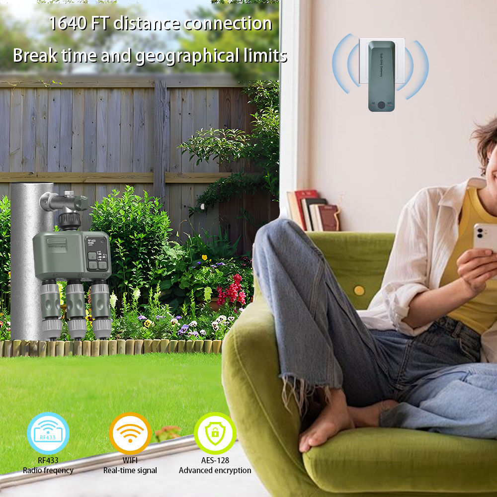 Tuya Wifi+RF433 3-outlet Water - огляд і ціна Automatic Watering